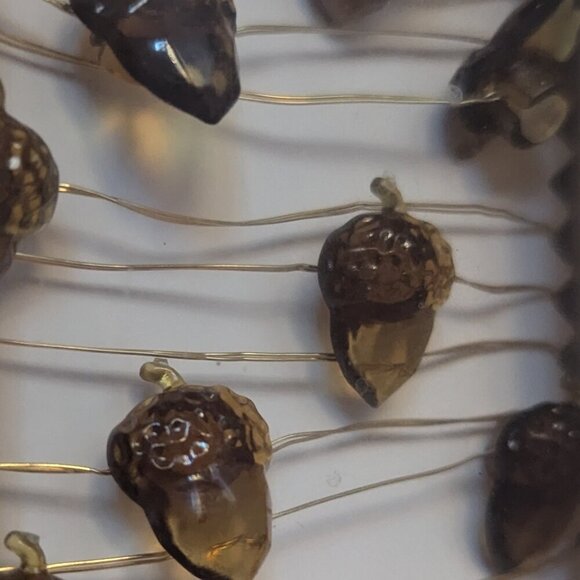 NWT Brown Acorn 18 String Lights Timer Autumn Home Decor Nature Trees Ashland - Picture 1 of 10